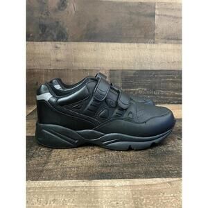 New Propet Stability Walker Men's Size 10.5 2Ewide Black Strappy Sneakers Walk